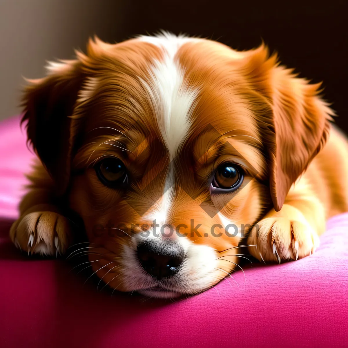 Picture of Adorable Border Collie Puppy - Purebred Canine Companion