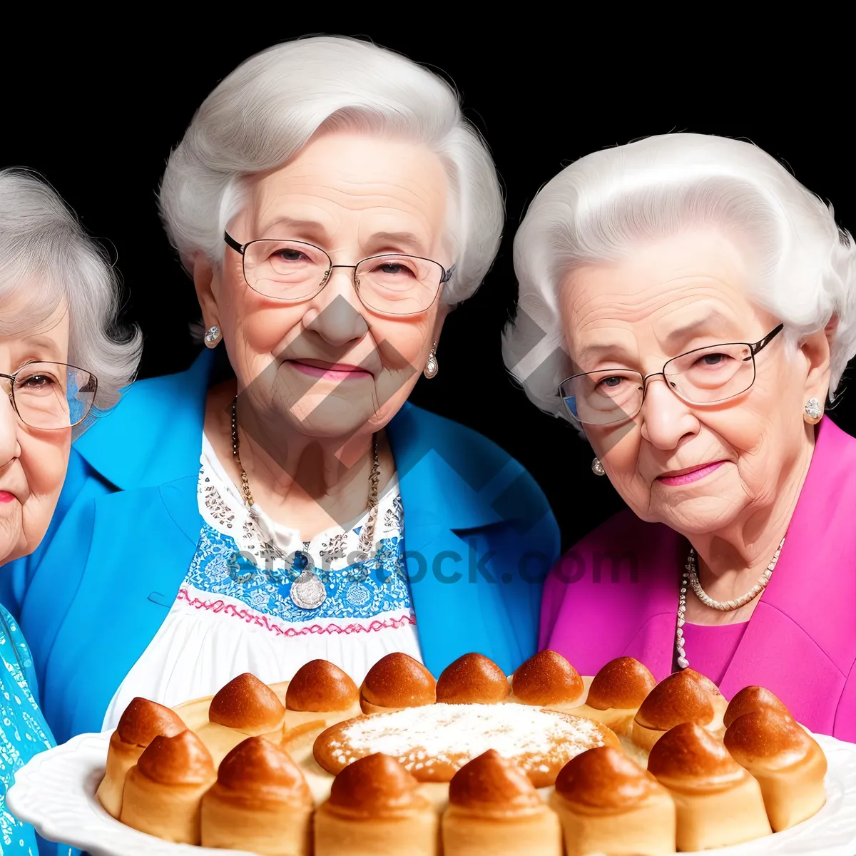 Picture of Happy Retired Couple Smiling Together at Home