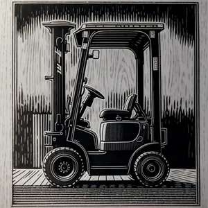 Wheeled Forklift Truck - Efficient Industrial Transportation