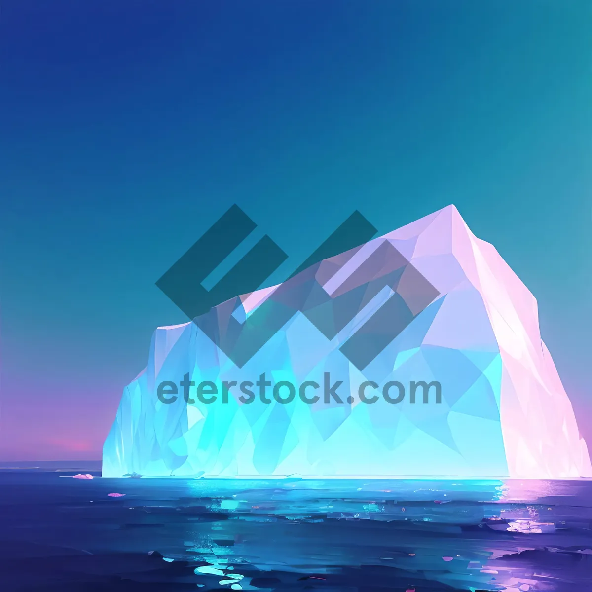 Picture of Serene Coastal Seascape Under Azure Summer Sky