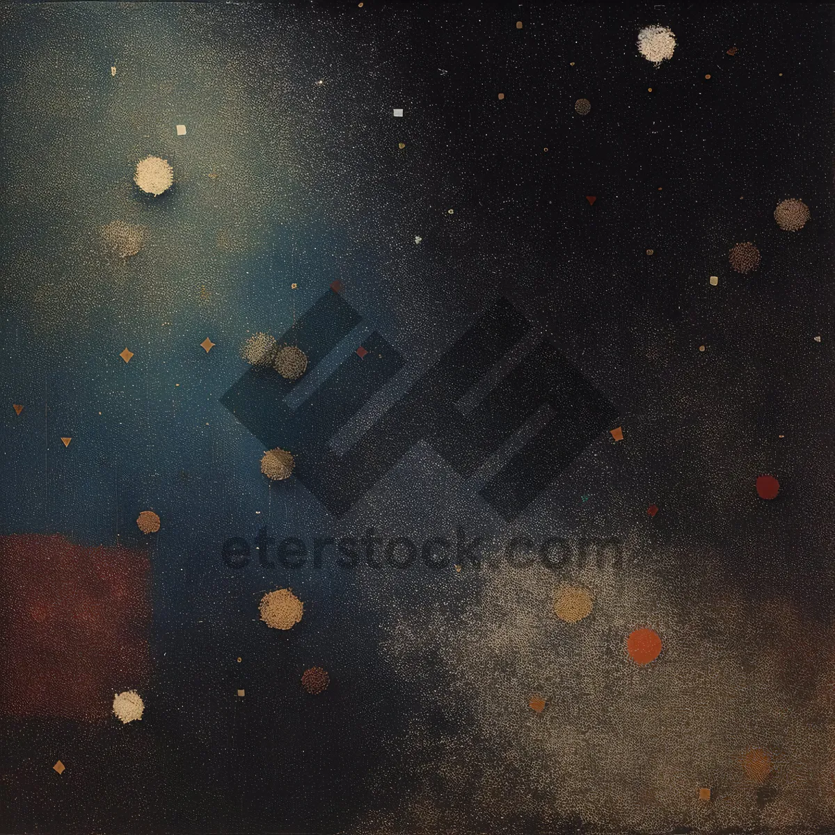 Picture of Shimmering Stellar Nebula in Celestial Glass