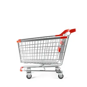 3D empty shopping cart for e-commerce business.