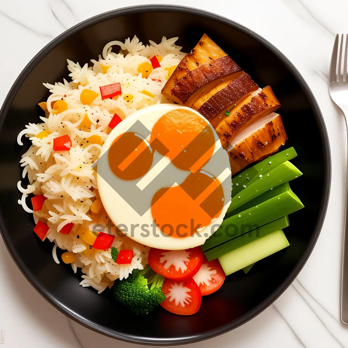 Picture of Delicious Vegetable Salad on Tray