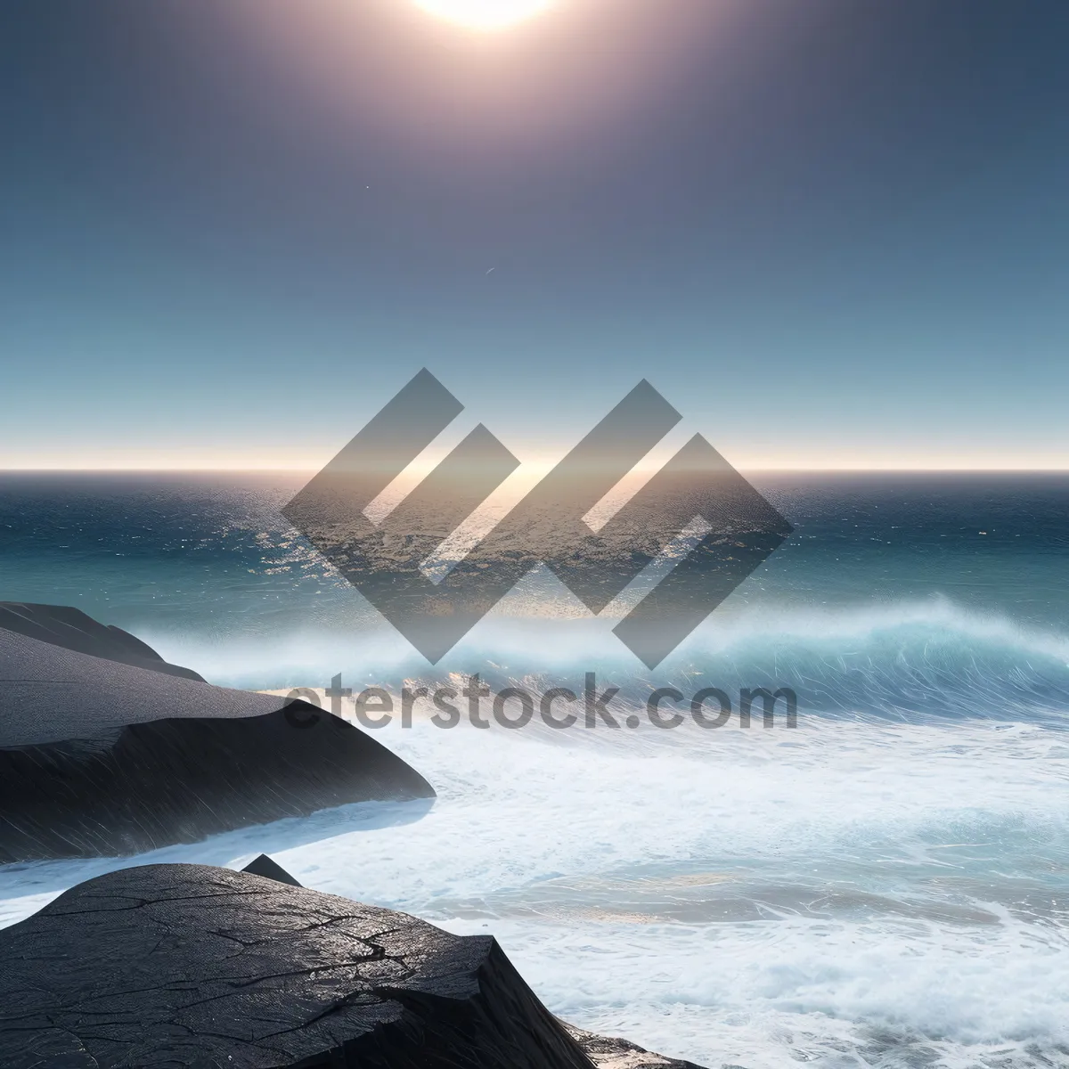 Picture of Coastal Serenity: Sunset on the Beach