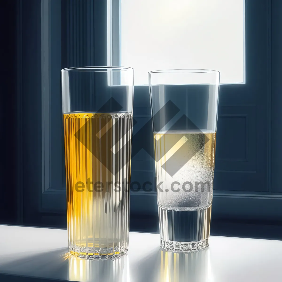 Picture of Refreshing Golden Lager in Frosted Glass