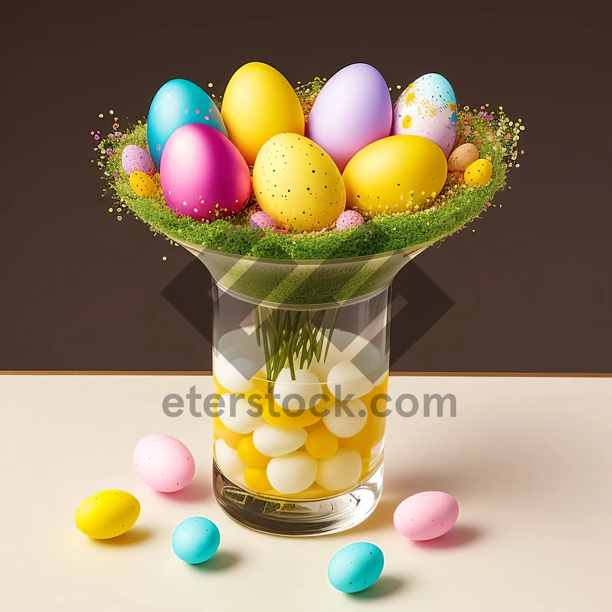 Picture of Colorful Easter Egg Bowling Fun