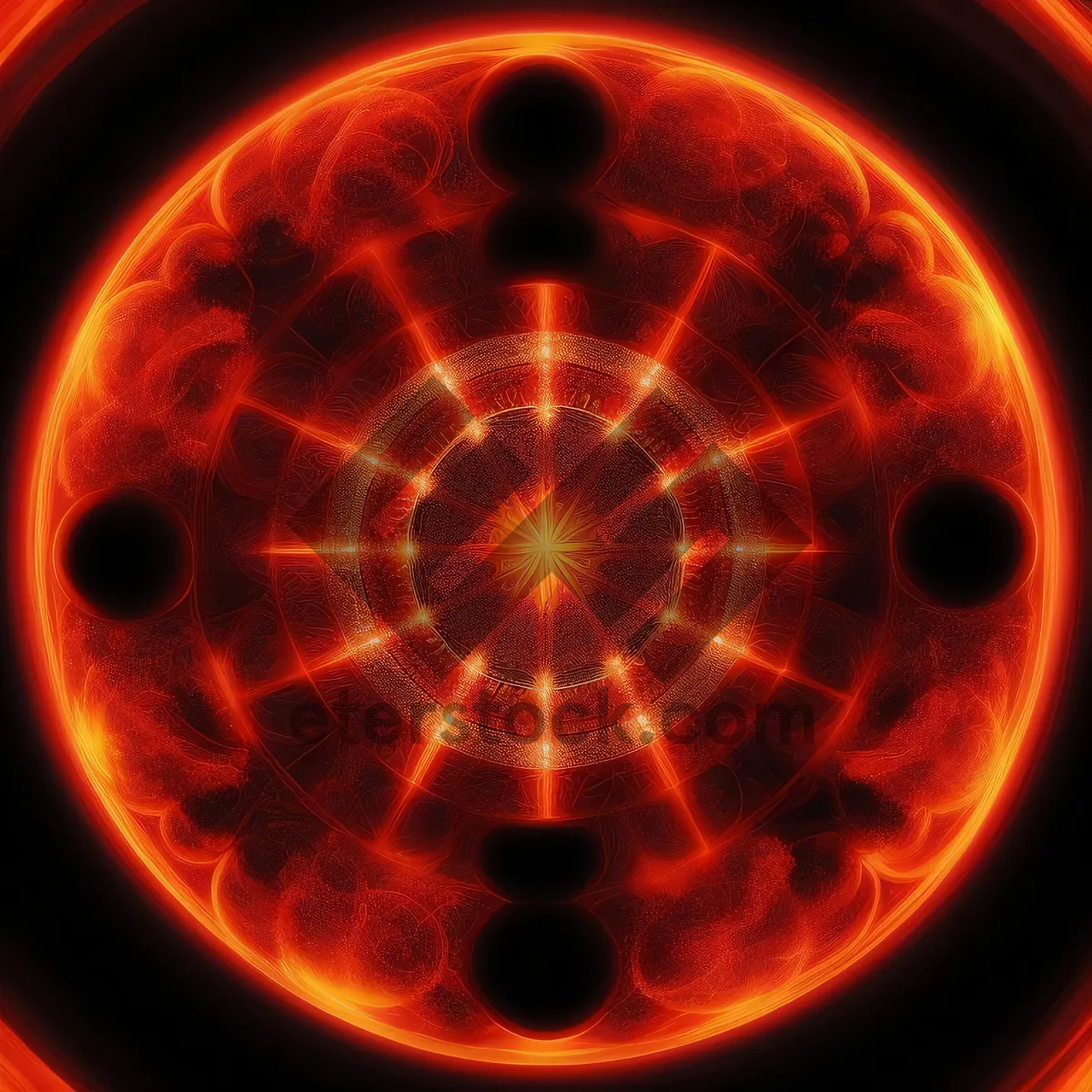 Picture of Flame Glow Art Design - Digital Fractal Texture Landscape