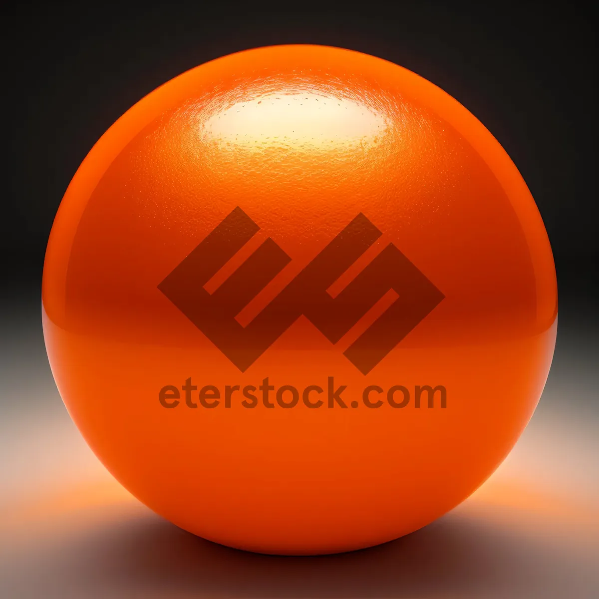 Picture of Shiny Orange Glass Egg Sphere Icon