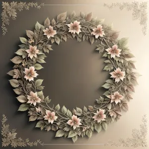 Vintage Floral Border Frame Design