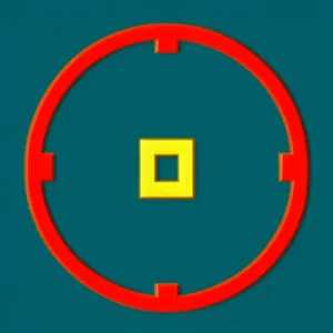 Glossy Round Business Icon Button