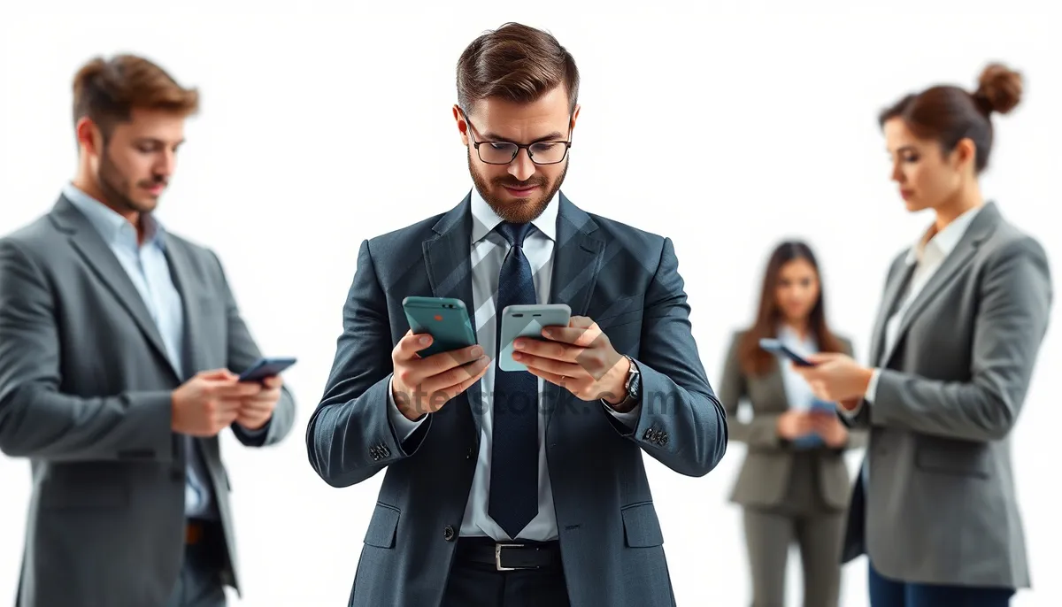 Picture of Happy businessman in a professional corporate setting.