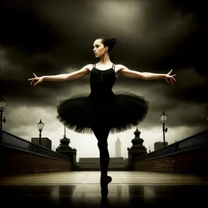 Elegant Dancer in Motion: Ballet Performance