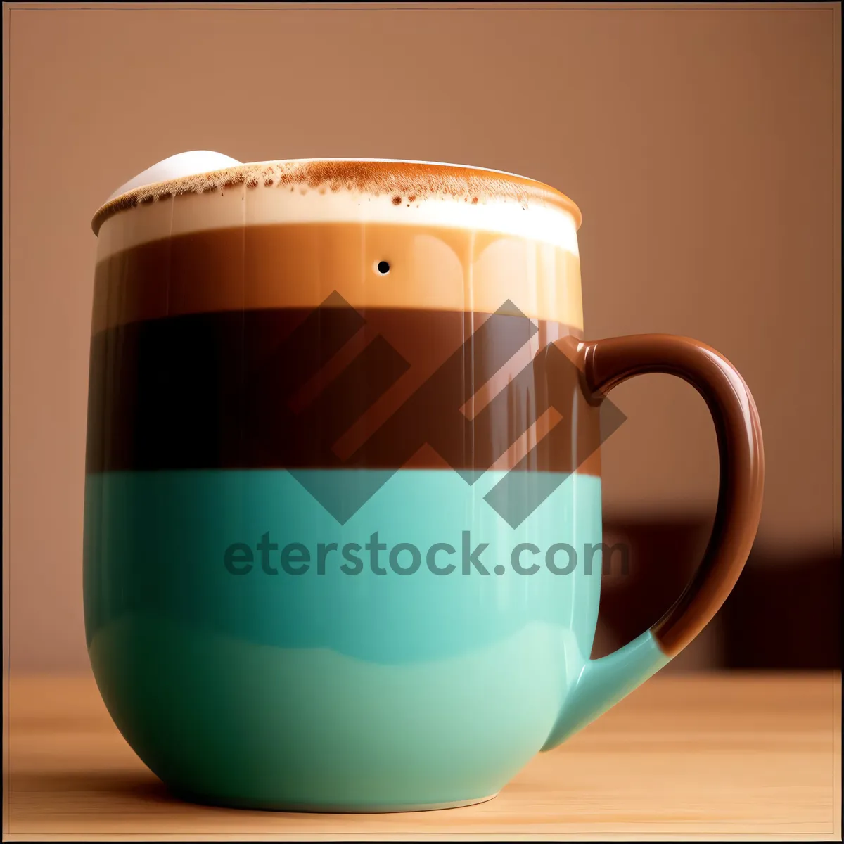 Picture of Hot morning beverage in ceramic cup