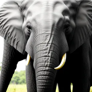 South African Elephant in Wildlife Conservation Park