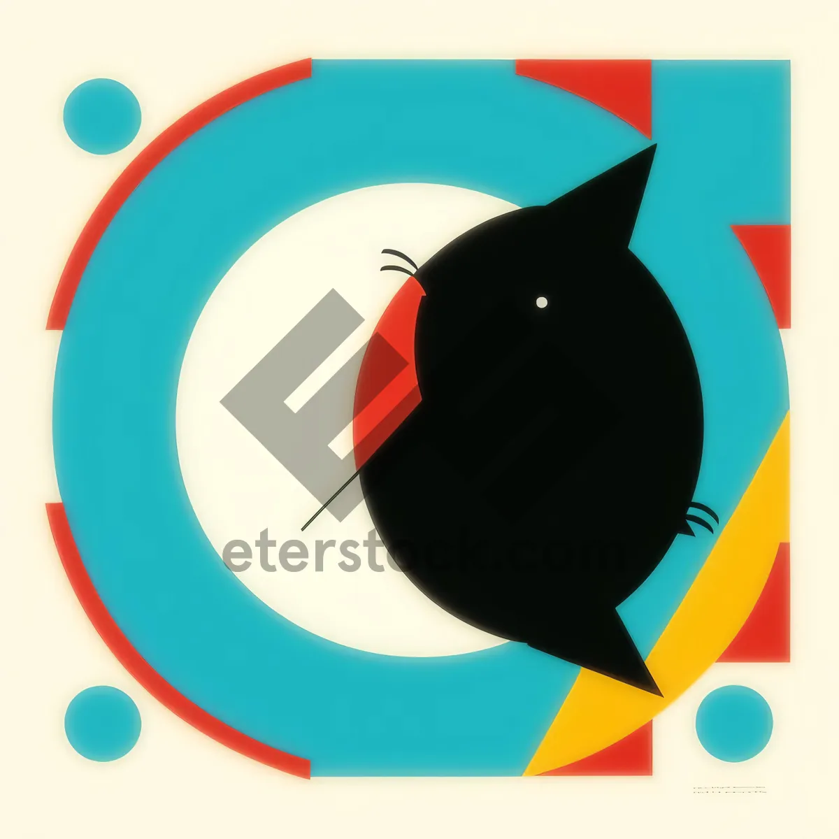 Picture of Cartoon DVD Icon: Creative Graphic Design Symbol