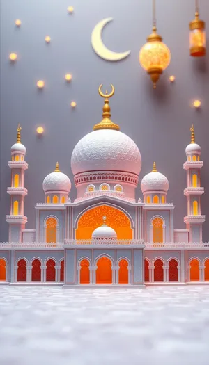 Golden Orthodox Cathedral with Cross and Dome against Sky