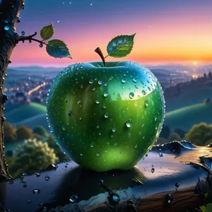 Festive Winter Fruit Tree Decoration With Ball Ornaments