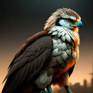 Fierce Predator Soaring with Majestic Wings