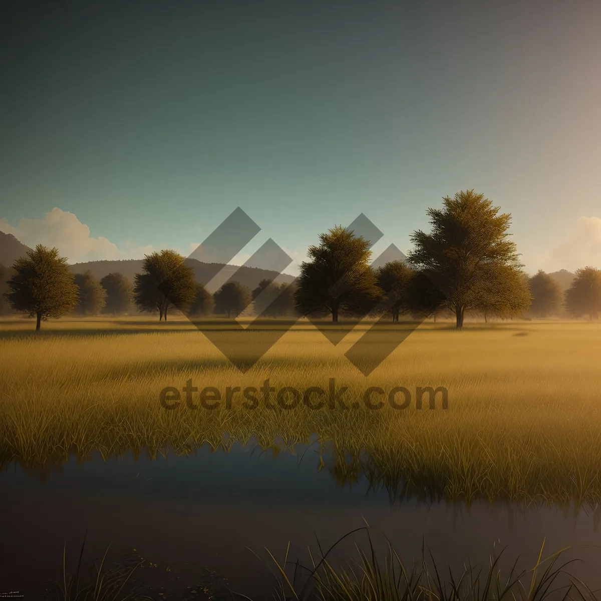 Picture of Vibrant Sunset Over Rural Meadow"
Note: It is important to mention that the selection of the describing name for an image may vary depending on the specific image and its context.