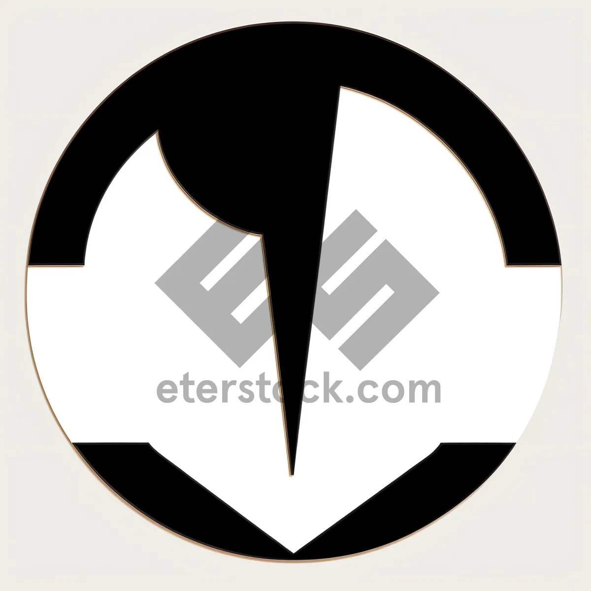 Picture of Black Heart Icon: Symbolic Graphic Silhouette Button