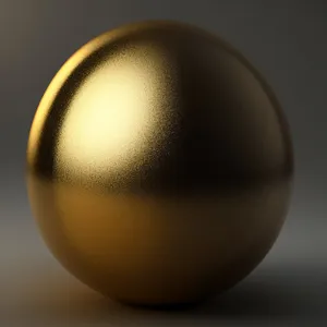 Easter Egg Sphere with Shiny Reflection