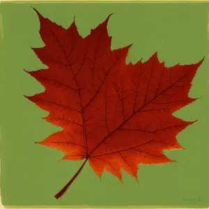 Vibrant Autumn Foliage - Maple Leaf in Golden hues