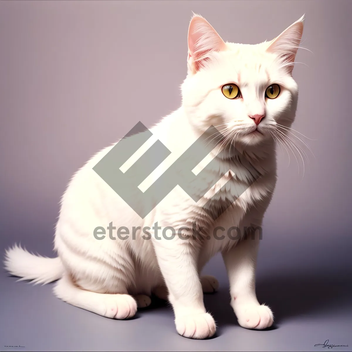 Picture of Furry Cuteness: Adorable Gray Kitty with Curious Eyes