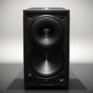 PowerTones: Modern Black Stereo Speaker System