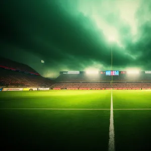 Night Sky Stadium with Laser Light Device