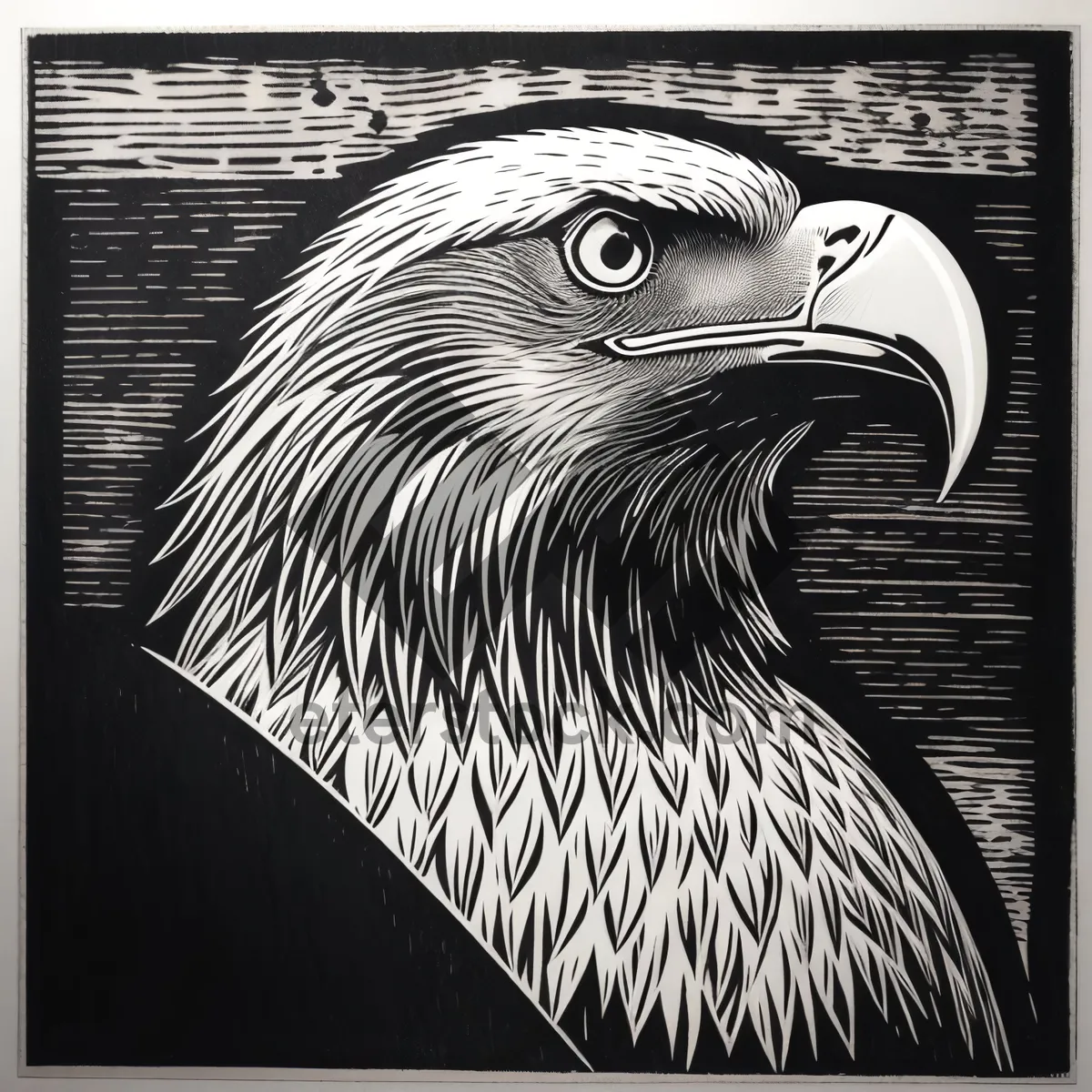 Picture of Close-up Portrait of Wild Eagle's Beak