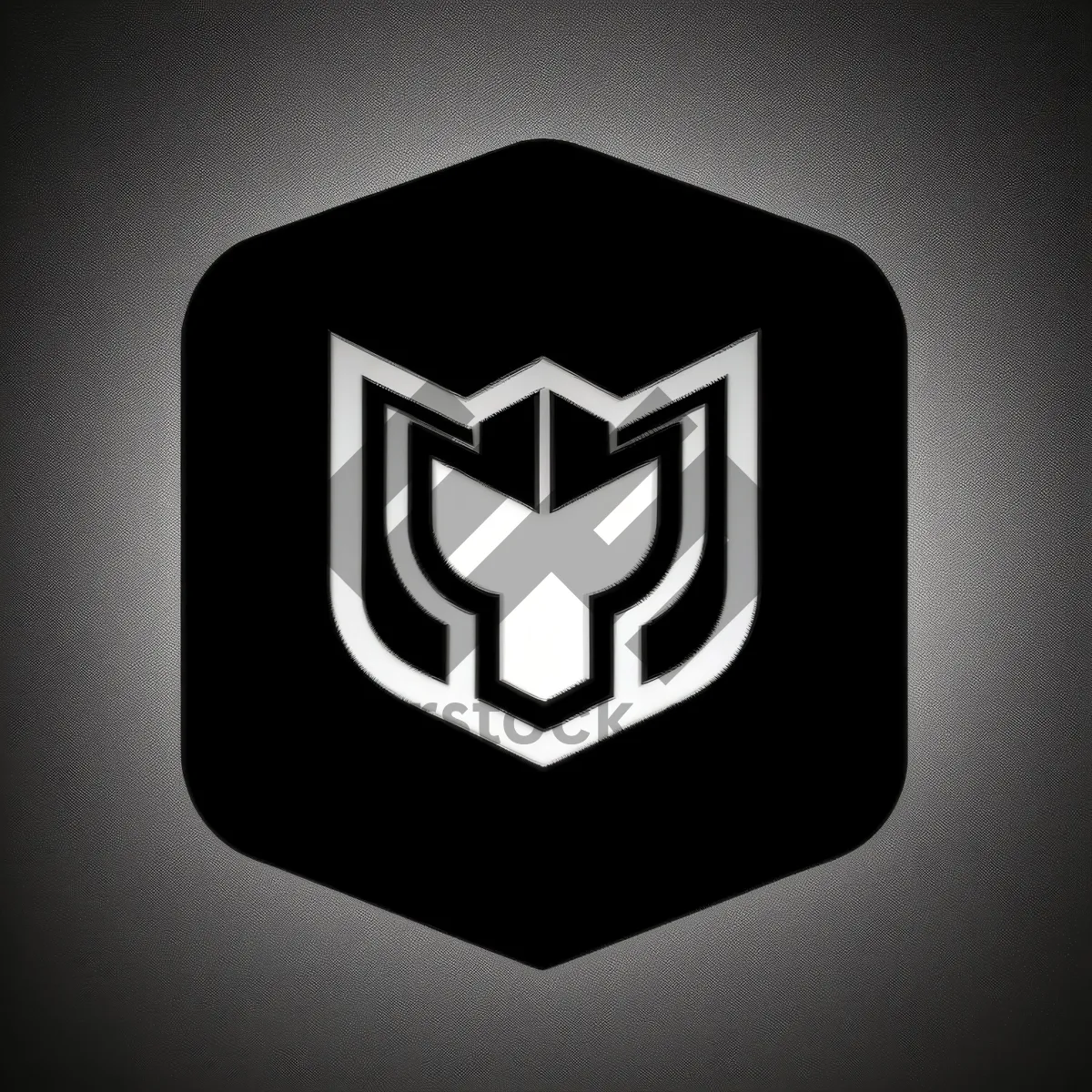 Picture of Modern Shiny Black 3D Web Button