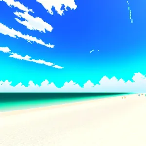 Vibrant Summer Sky with Clear Cloudscape