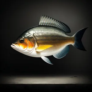 Orange Goldfish Swimming in Aquarium