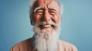 Happy senior couple smiling together in retirement