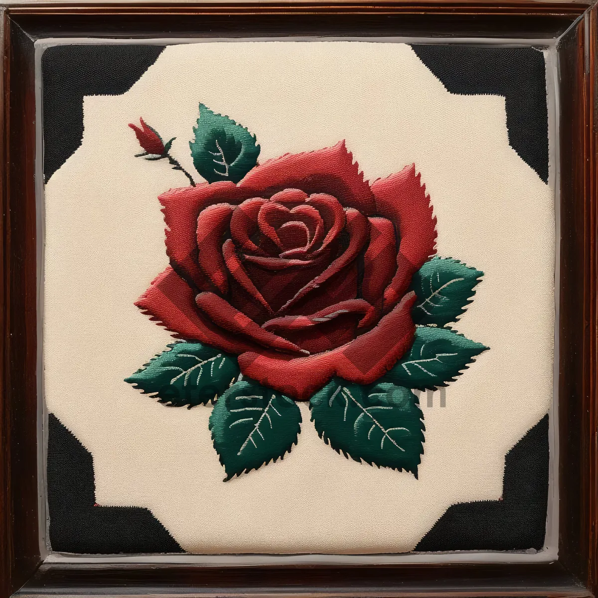 Picture of Vintage rose tray decoration for Valentine's gift.