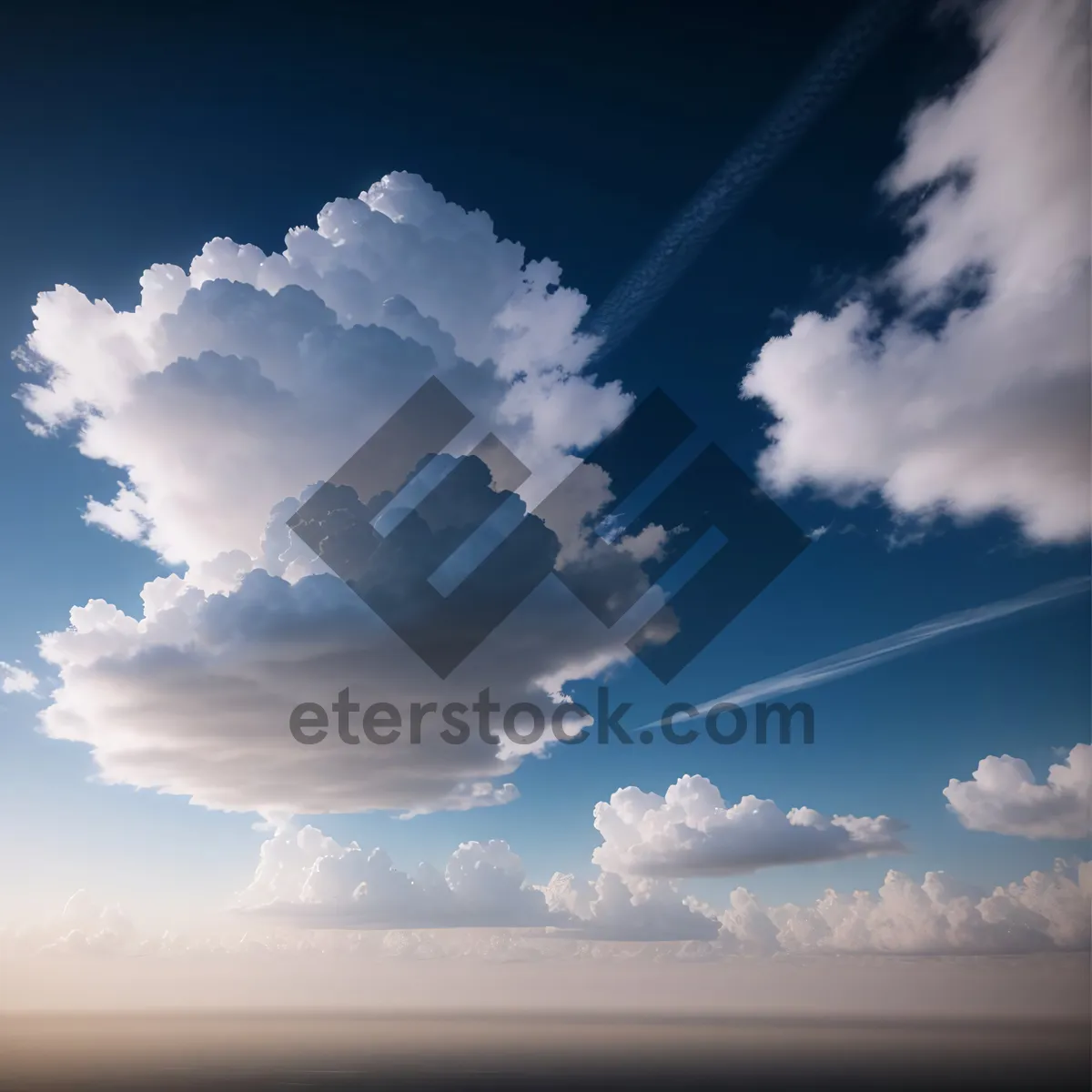 Picture of Scenic Cloudscape with Clear Blue Sky