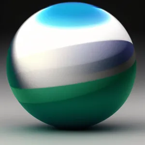 Shiny Glass Sphere - Solid 3D Ball