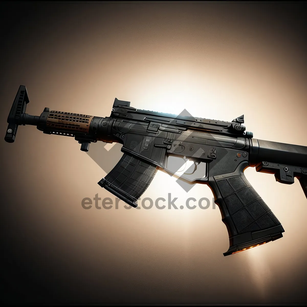 Picture of Assault Rifle: Powerful Machine Gun for Military Use