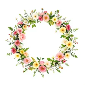 Floral Spring Pattern Design Element Leaf Silhouette.