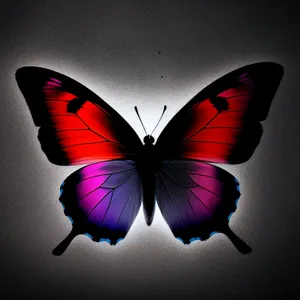 Colorful Flying Butterfly in the Sky