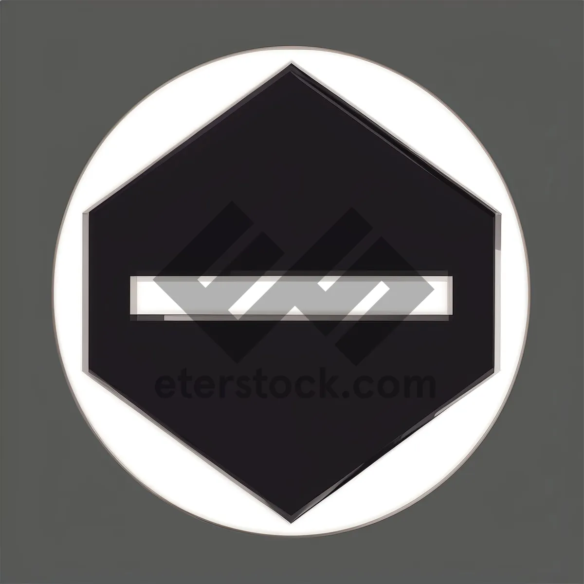Picture of Shiny black heraldic shield emblem design