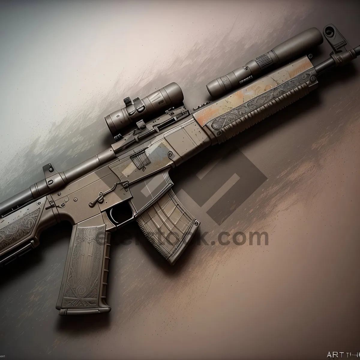 Picture of Firearm Arsenal - Pistol, Assault Rifle, Revolver