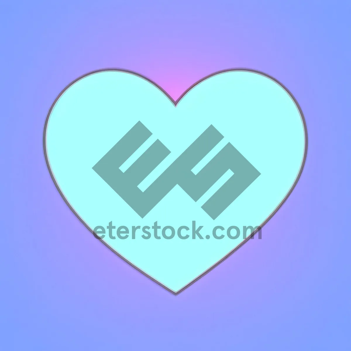 Picture of Romantic Heart Gem - Valentine's Day Icon