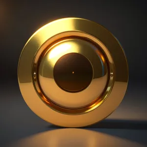 Digital Music Circle: Shiny Glass Disk Design