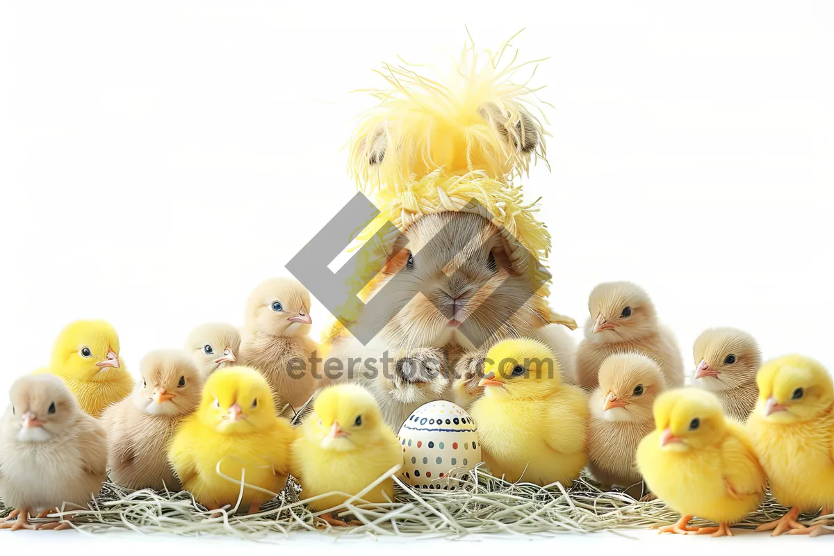 Picture of Fluffy Yellow Chick Toy - Spring Easter Cutie