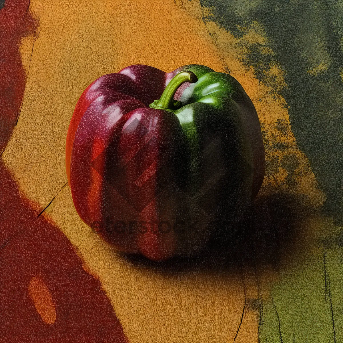 Picture of Fresh Vegetable Salad with Bell Peppers and Tomatoes