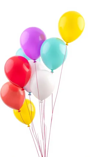 Bright Colorful Party Balloons