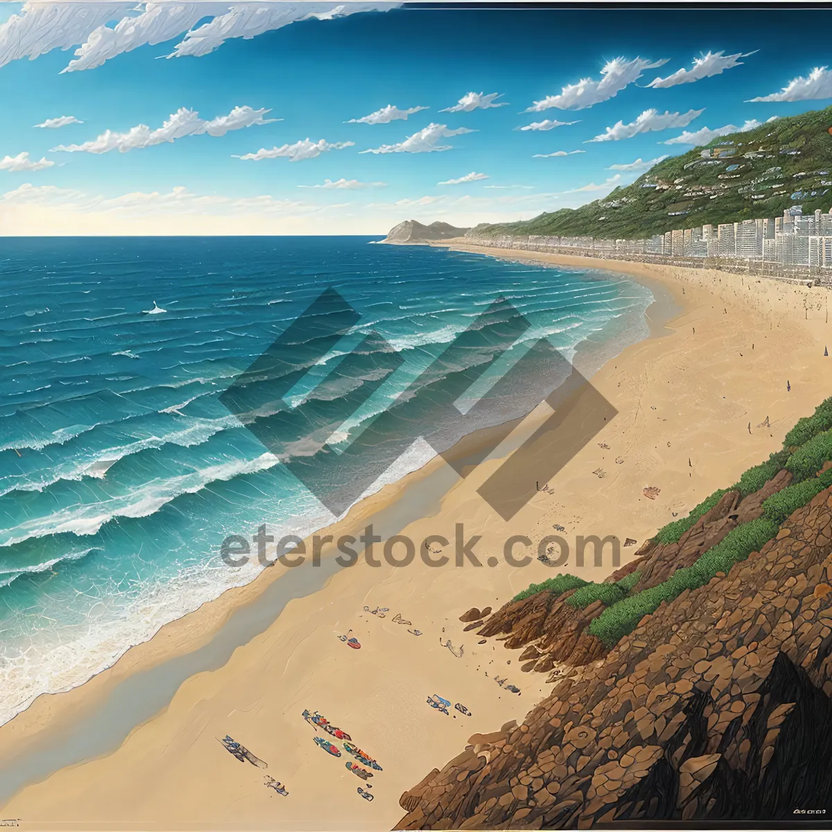Picture of Paradise Escapes: Serene Tropical Beach Landscape