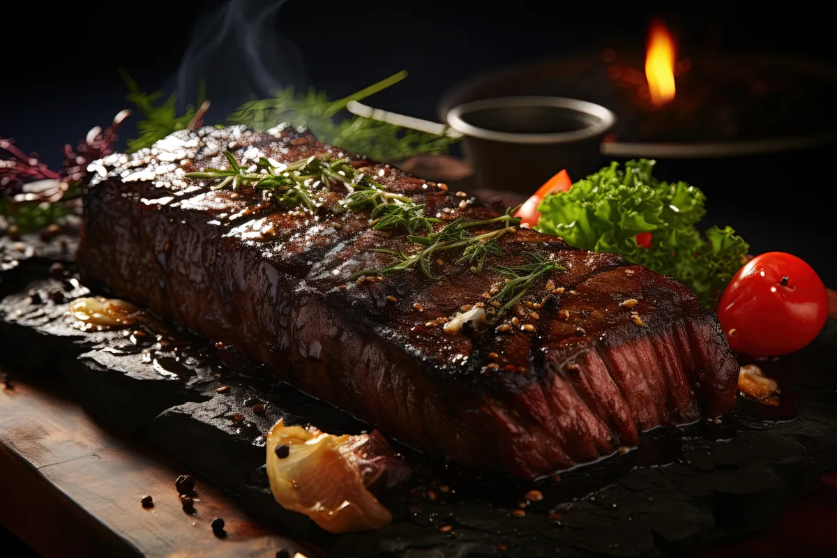 Picture of Savory Gourmet Grill Plate with Rosemary-Roasted Lamb