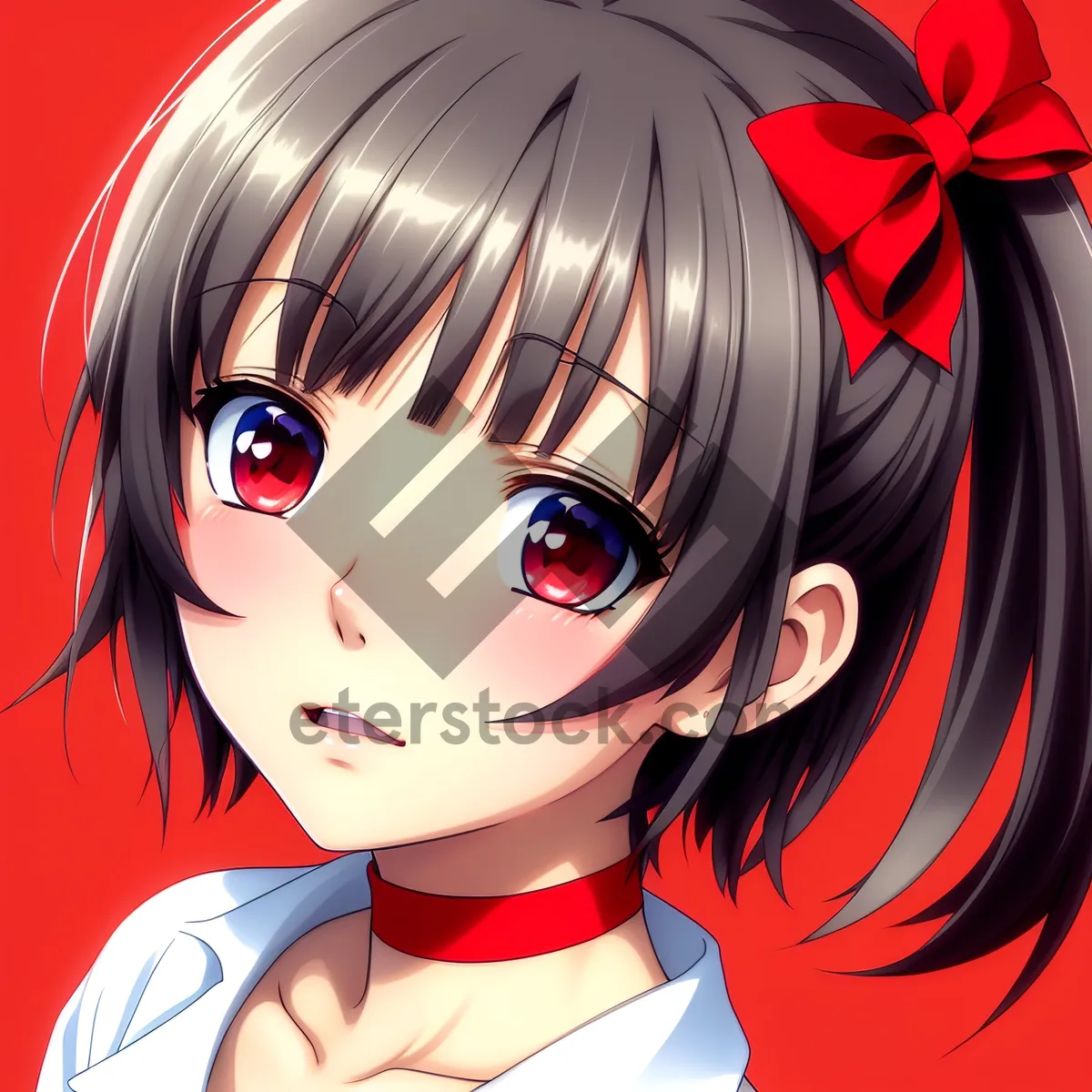 Picture of Enchanting Hair Charms: Fashionable Cartoon Model